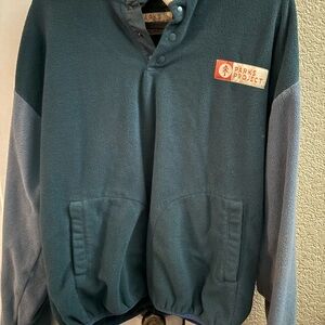 Parks Project Teal and Fleece Pullover